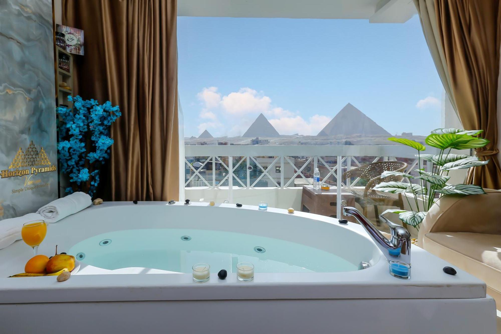 Horizon Pyramids View Inn Kafret el-Gabal Exterior foto