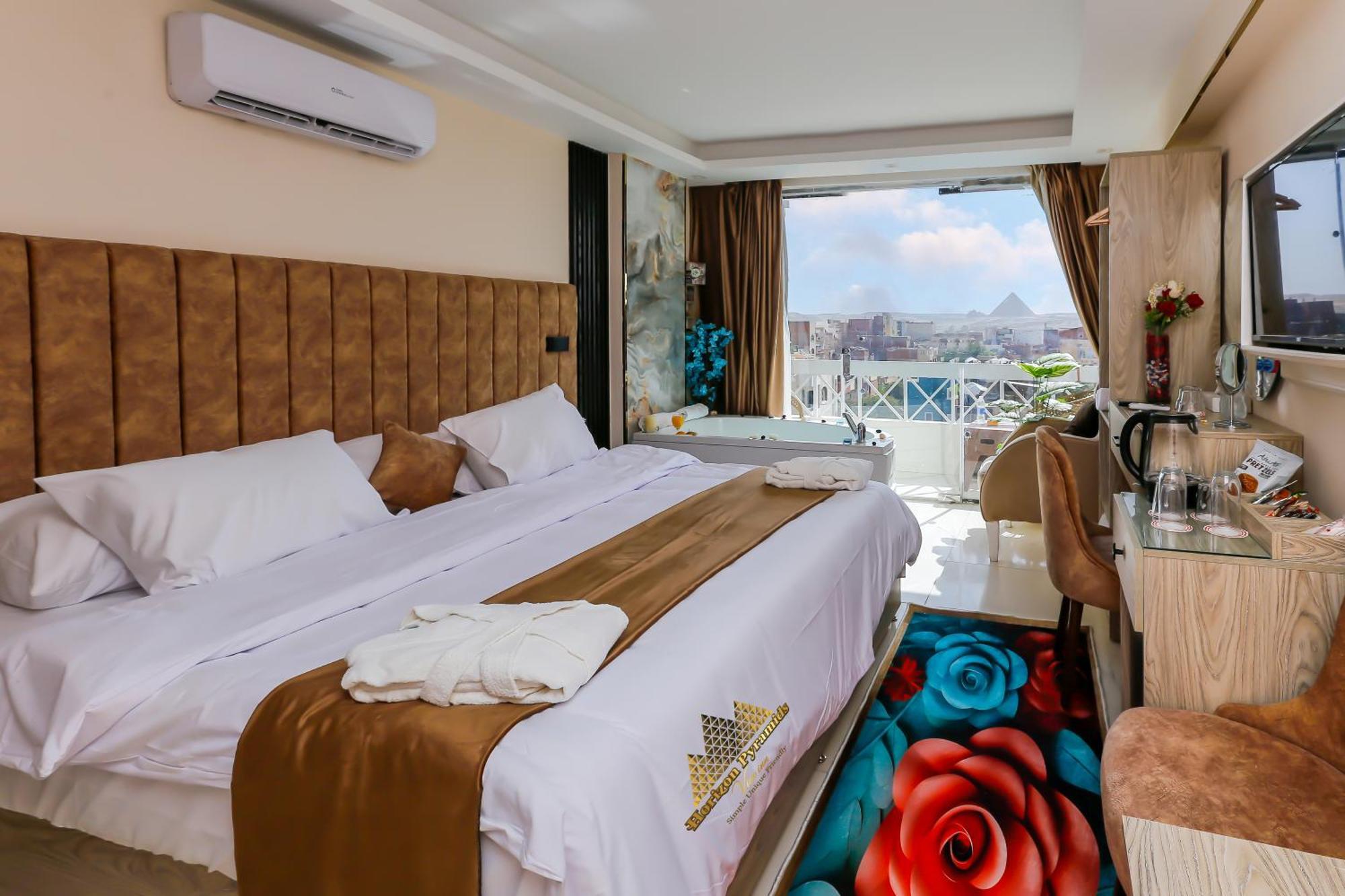 Horizon Pyramids View Inn Kafret el-Gabal Exterior foto